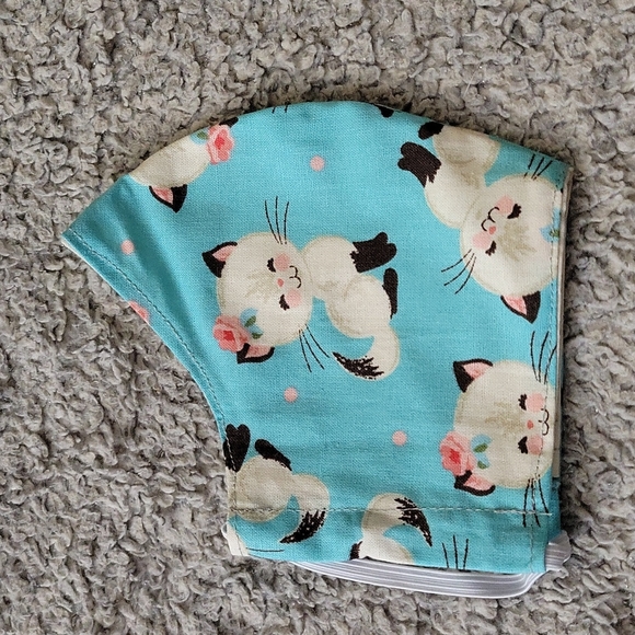 Cotton Face Mask-cute kitty print - Picture 3 of 4